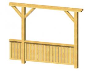 Plůtková zástěna 230 x 80