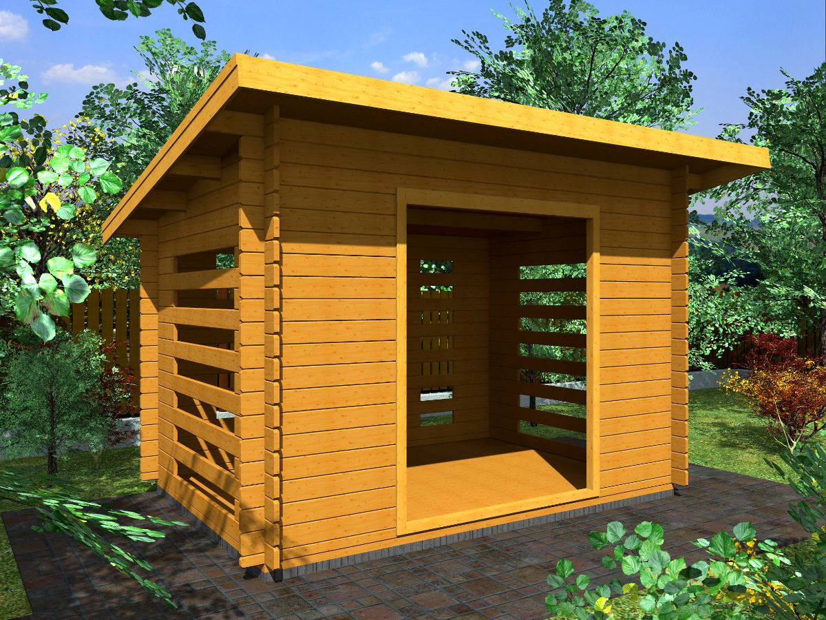 Dřevníky pro palivové dřevo - Dřevník Standard 300x200 28 mm
