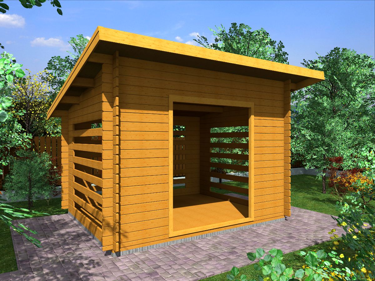 Dřevníky pro palivové dřevo - Dřevník Standard 300x250 28 mm