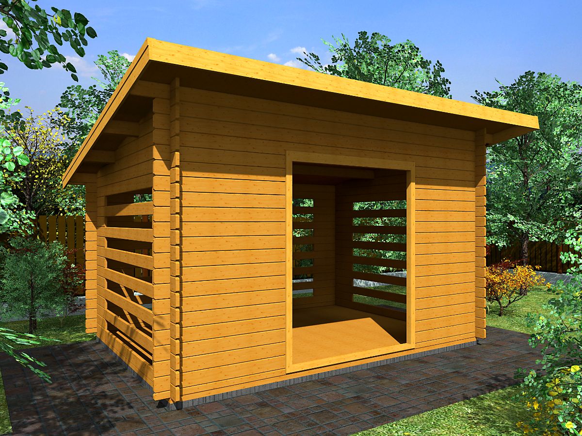 Dřevníky pro palivové dřevo - Dřevník Standard 350x250 28 mm