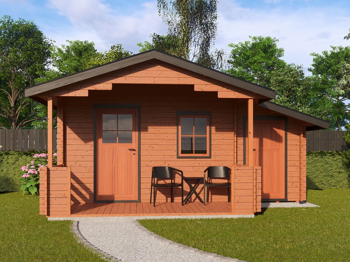 Zahradní domky a chatky - Camping EKO 490x350 28 mm