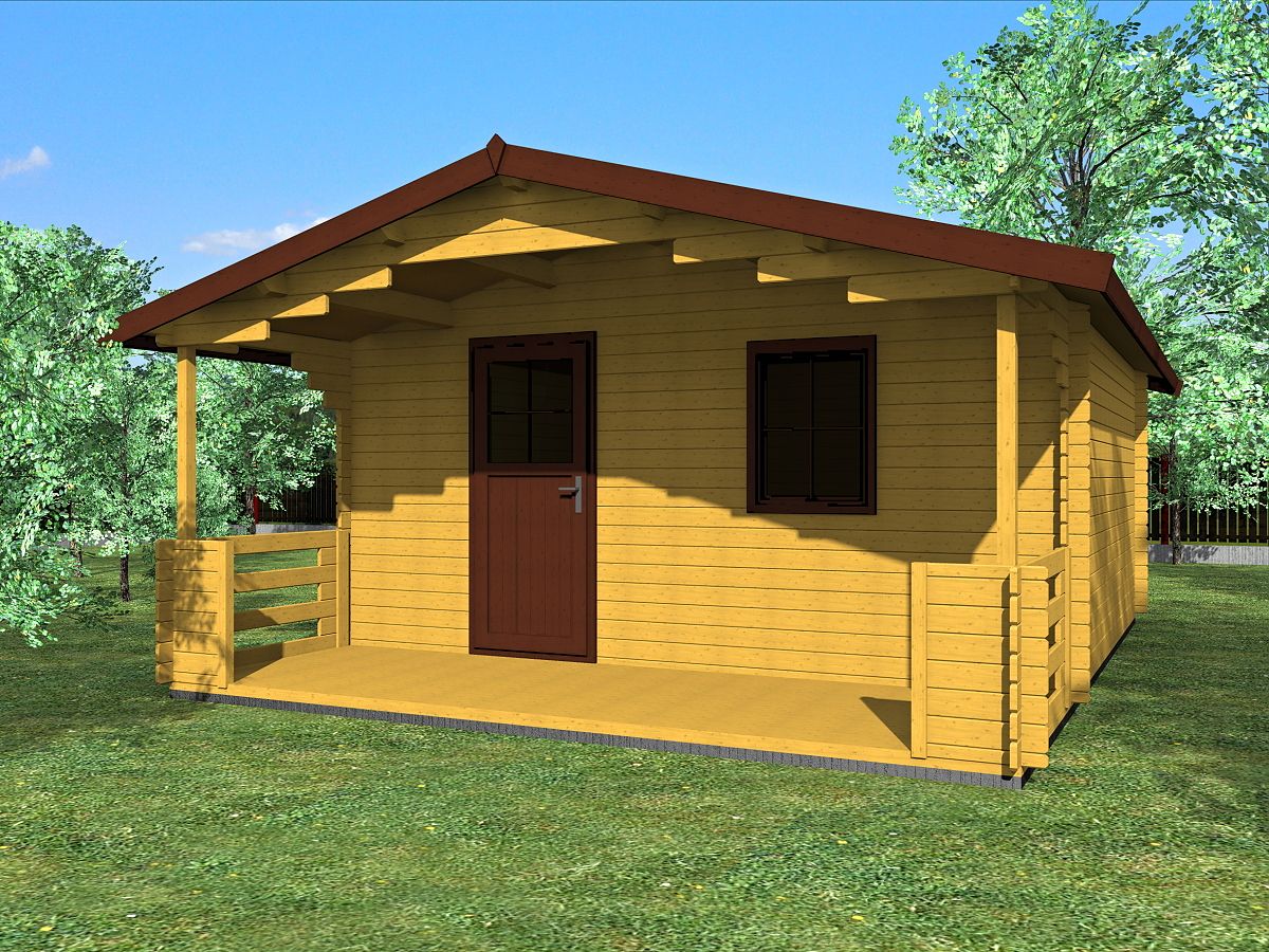 Zahradní domky a chatky - Luka EKO 450x450 33 mm