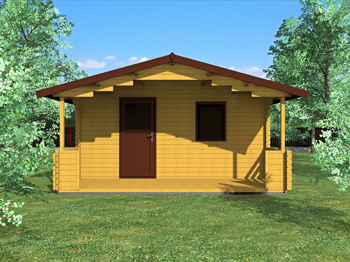 Zahradní domky a chatky - Luka EKO 450x450 33 mm