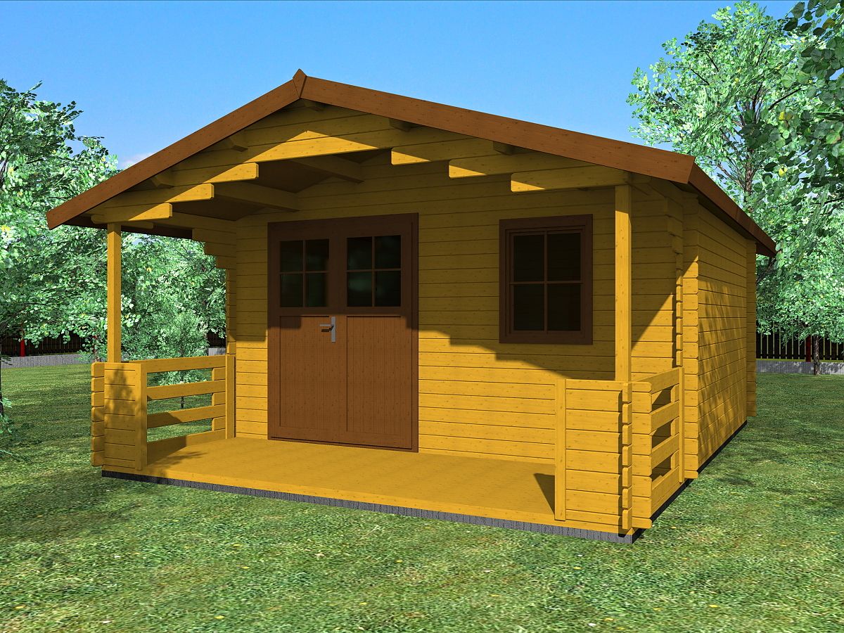 Zahradní domky a chatky - Luka EKO DD 400x400 33 mm