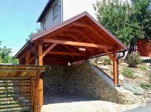 Garážové stání 300x600 cm se sedlovou střechou